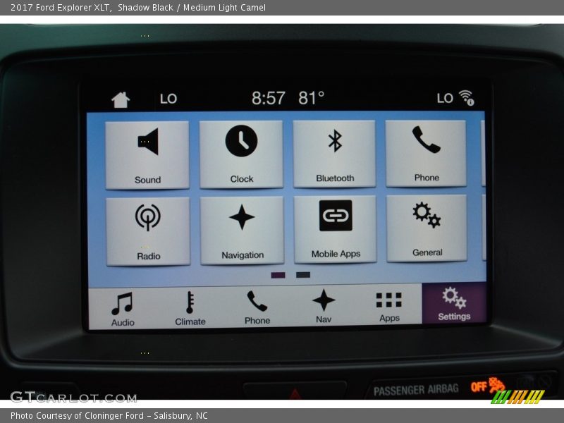 Shadow Black / Medium Light Camel 2017 Ford Explorer XLT