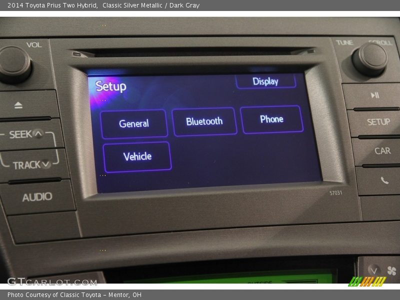 Classic Silver Metallic / Dark Gray 2014 Toyota Prius Two Hybrid