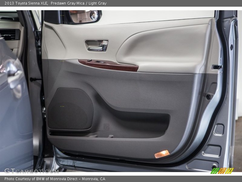 Predawn Gray Mica / Light Gray 2013 Toyota Sienna XLE