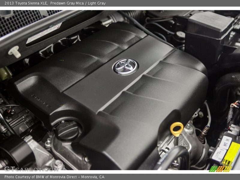 Predawn Gray Mica / Light Gray 2013 Toyota Sienna XLE
