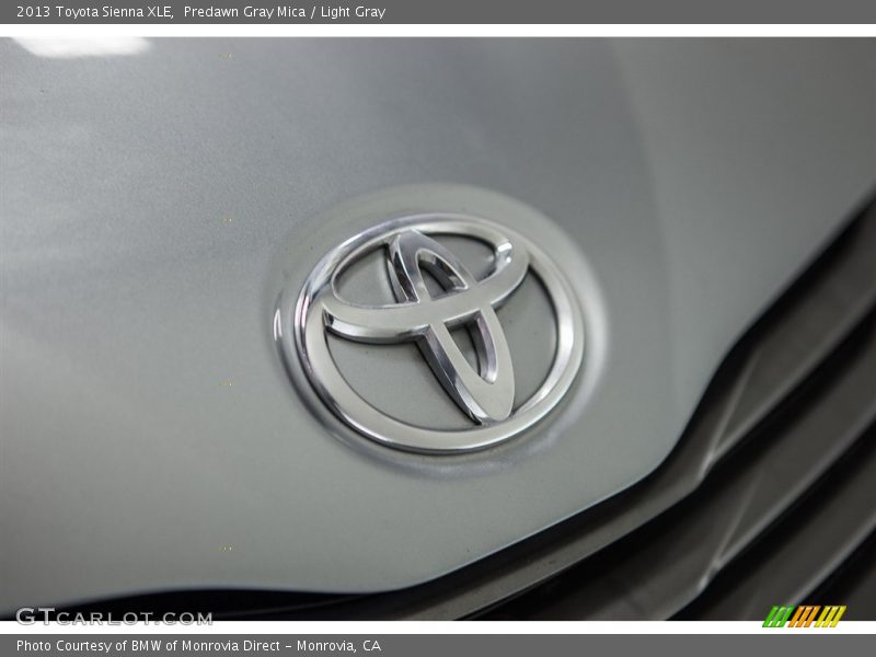 Predawn Gray Mica / Light Gray 2013 Toyota Sienna XLE