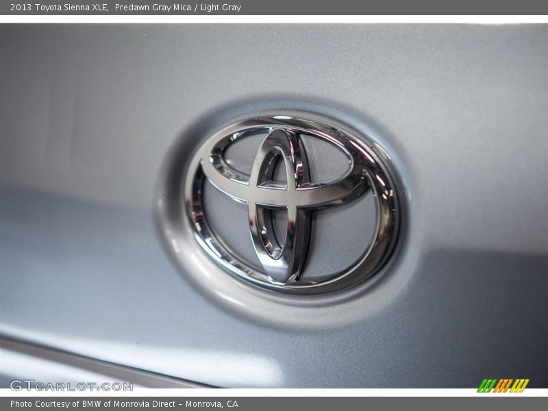 Predawn Gray Mica / Light Gray 2013 Toyota Sienna XLE