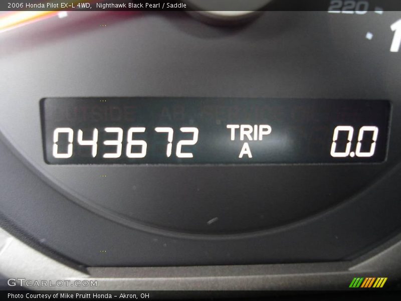 Nighthawk Black Pearl / Saddle 2006 Honda Pilot EX-L 4WD