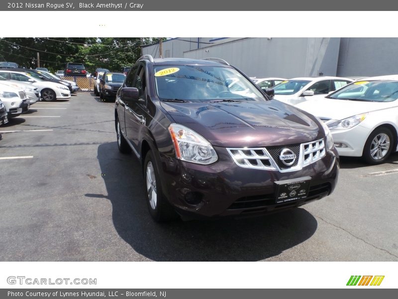 Black Amethyst / Gray 2012 Nissan Rogue SV