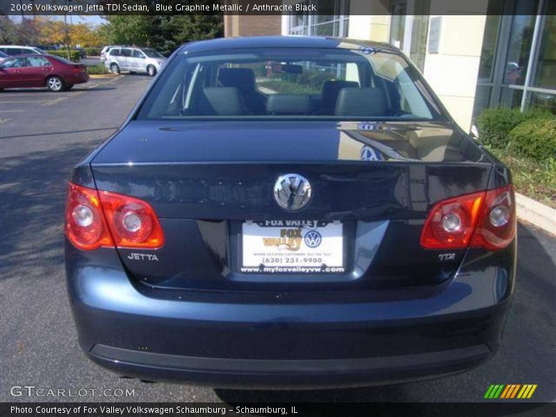 Blue Graphite Metallic / Anthracite Black 2006 Volkswagen Jetta TDI Sedan