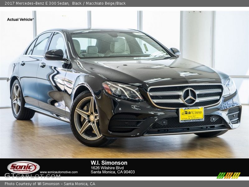 Black / Macchiato Beige/Black 2017 Mercedes-Benz E 300 Sedan