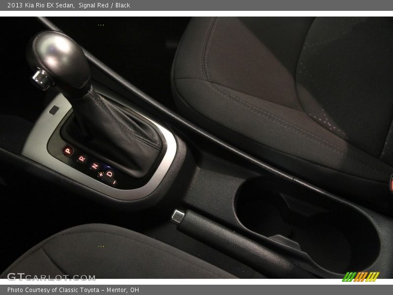 Signal Red / Black 2013 Kia Rio EX Sedan