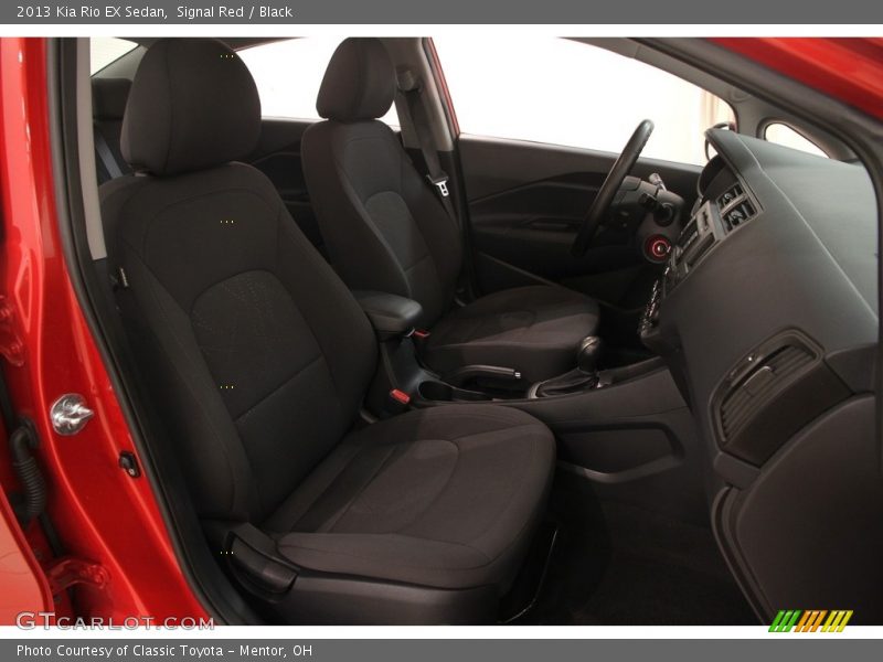 Signal Red / Black 2013 Kia Rio EX Sedan