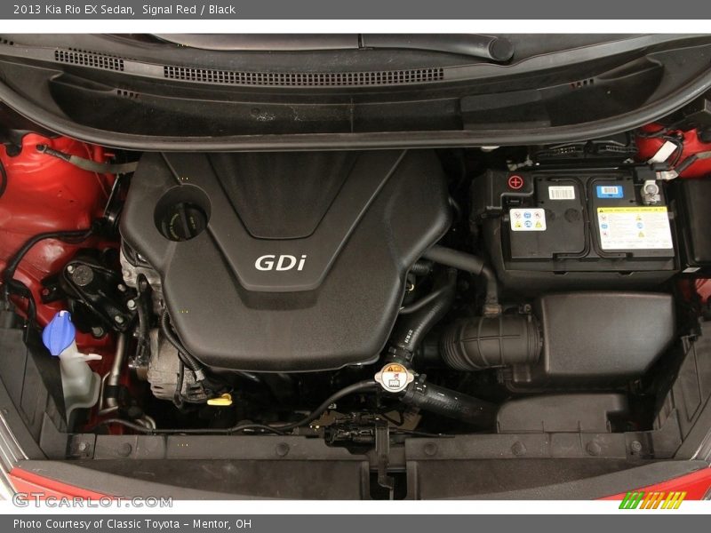 Signal Red / Black 2013 Kia Rio EX Sedan