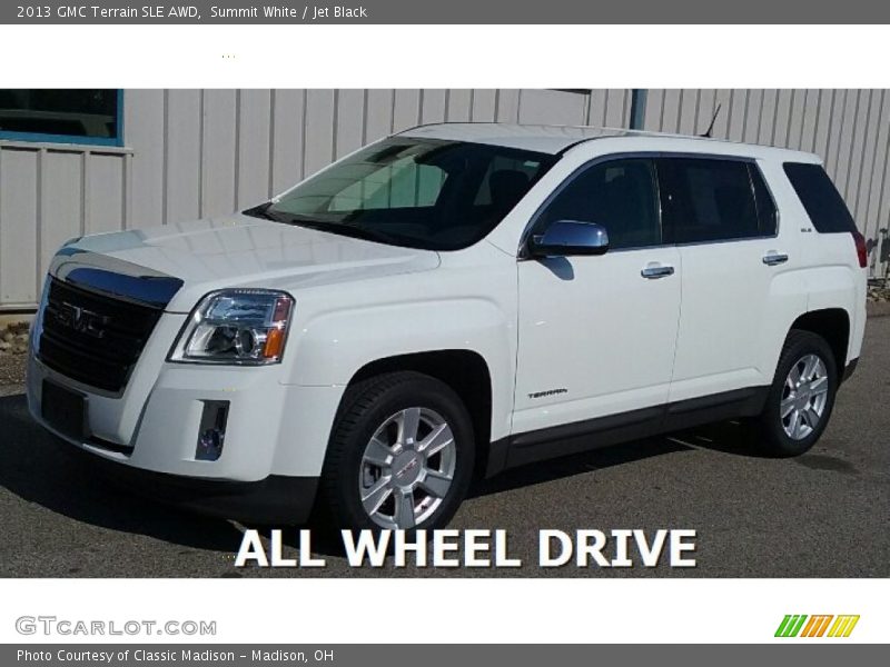 Summit White / Jet Black 2013 GMC Terrain SLE AWD