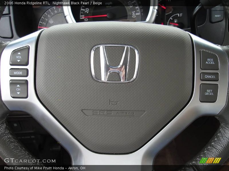 Nighthawk Black Pearl / Beige 2006 Honda Ridgeline RTL