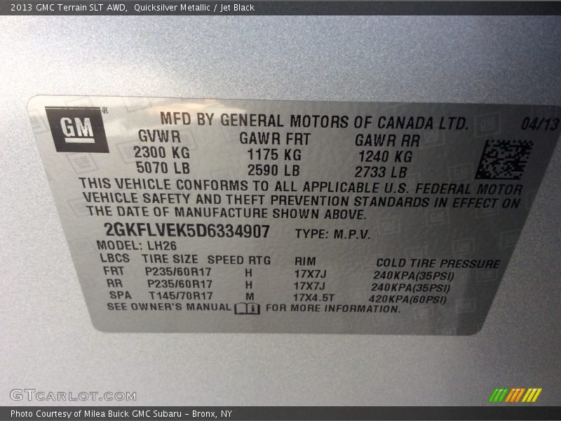 Quicksilver Metallic / Jet Black 2013 GMC Terrain SLT AWD