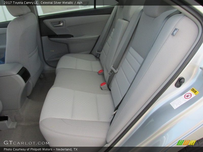 Rear Seat of 2017 Camry LE