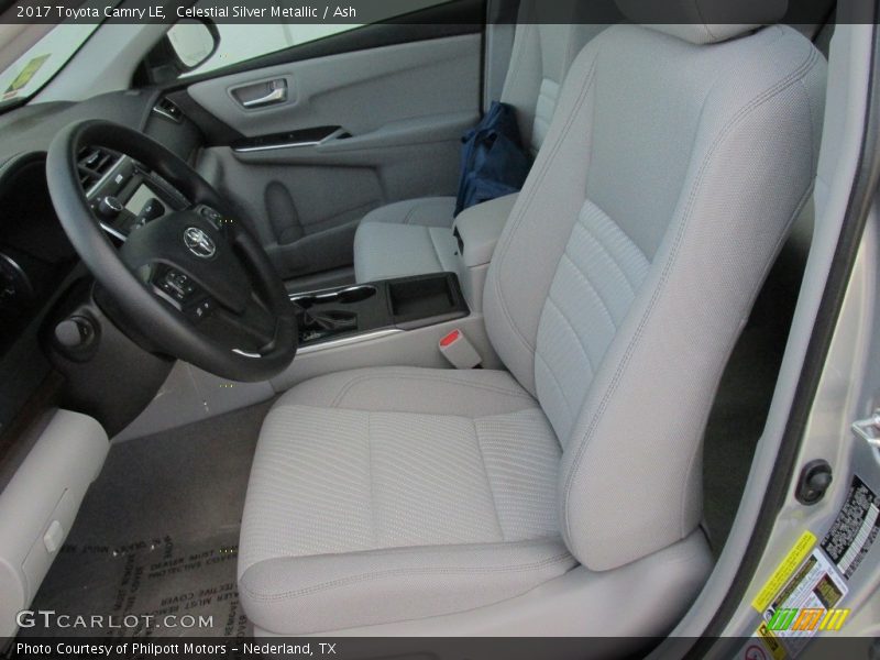 Front Seat of 2017 Camry LE