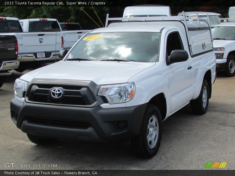 Super White / Graphite 2013 Toyota Tacoma Regular Cab