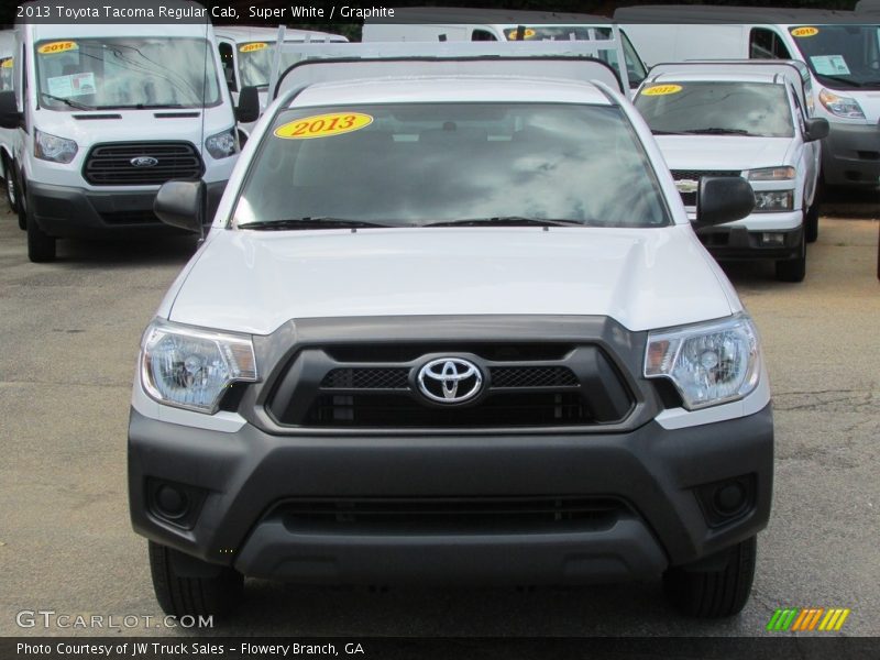 Super White / Graphite 2013 Toyota Tacoma Regular Cab