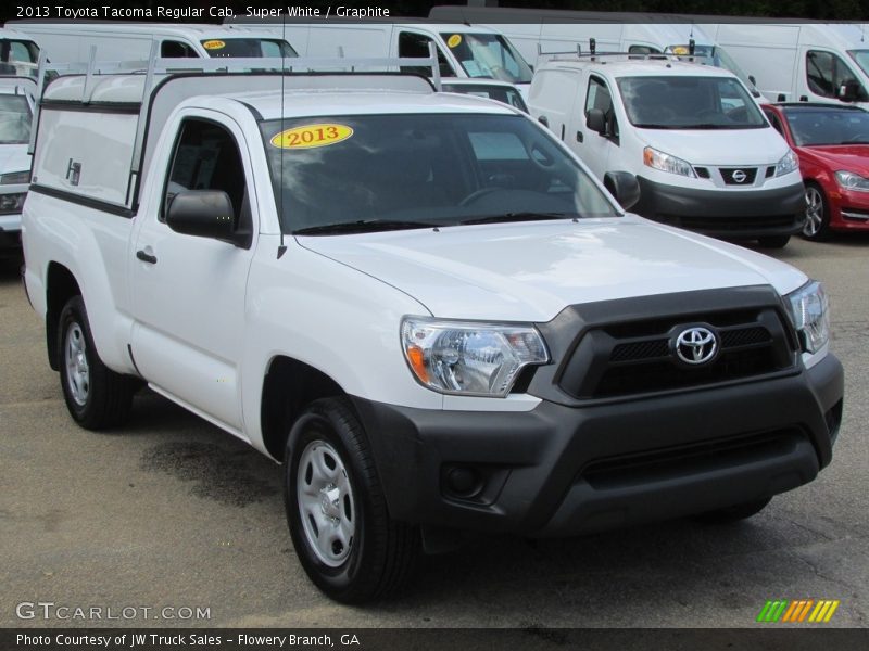 Super White / Graphite 2013 Toyota Tacoma Regular Cab