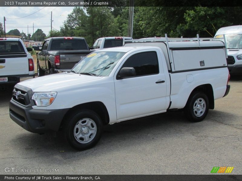 Super White / Graphite 2013 Toyota Tacoma Regular Cab