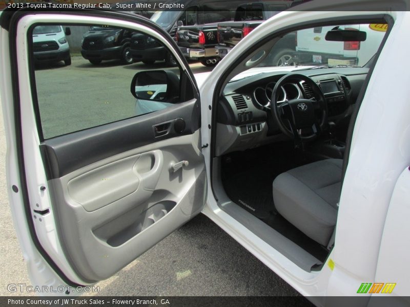 Super White / Graphite 2013 Toyota Tacoma Regular Cab
