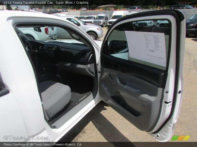 Super White / Graphite 2013 Toyota Tacoma Regular Cab