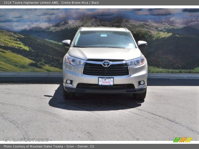 Creme Brulee Mica / Black 2016 Toyota Highlander Limited AWD
