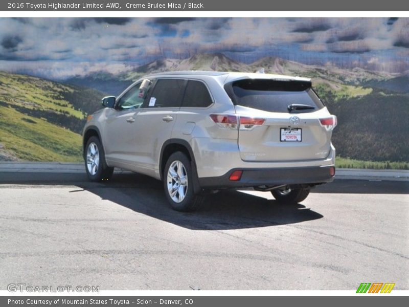 Creme Brulee Mica / Black 2016 Toyota Highlander Limited AWD