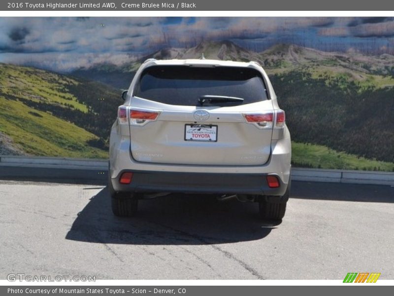 Creme Brulee Mica / Black 2016 Toyota Highlander Limited AWD