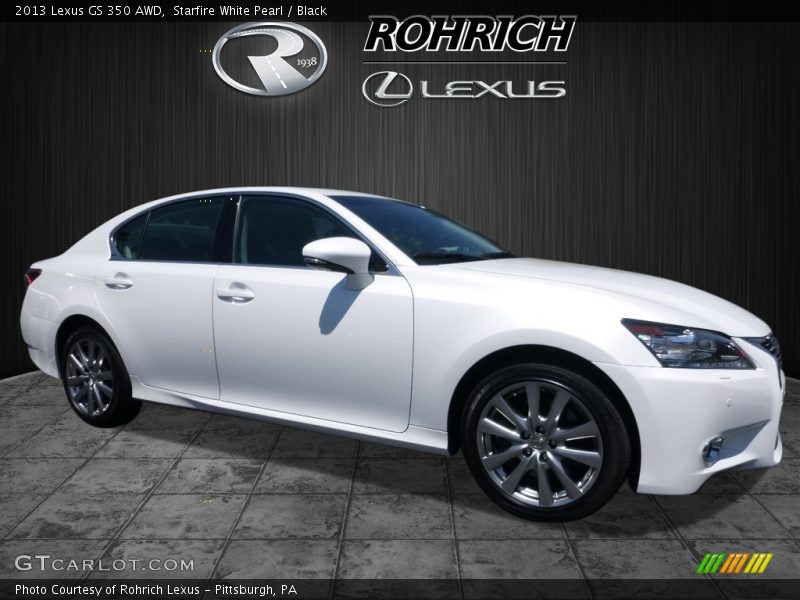 Starfire White Pearl / Black 2013 Lexus GS 350 AWD