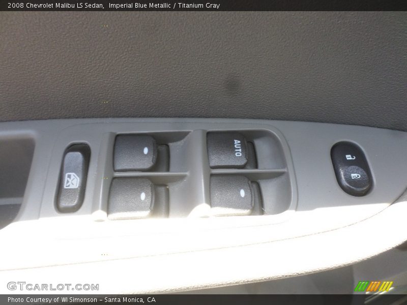 Imperial Blue Metallic / Titanium Gray 2008 Chevrolet Malibu LS Sedan