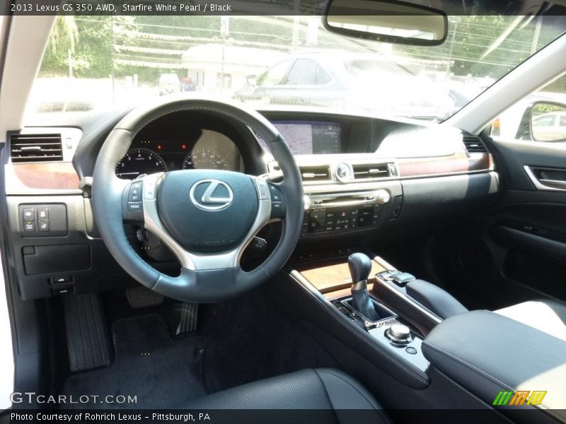 Starfire White Pearl / Black 2013 Lexus GS 350 AWD