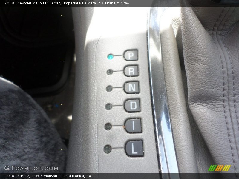 Imperial Blue Metallic / Titanium Gray 2008 Chevrolet Malibu LS Sedan