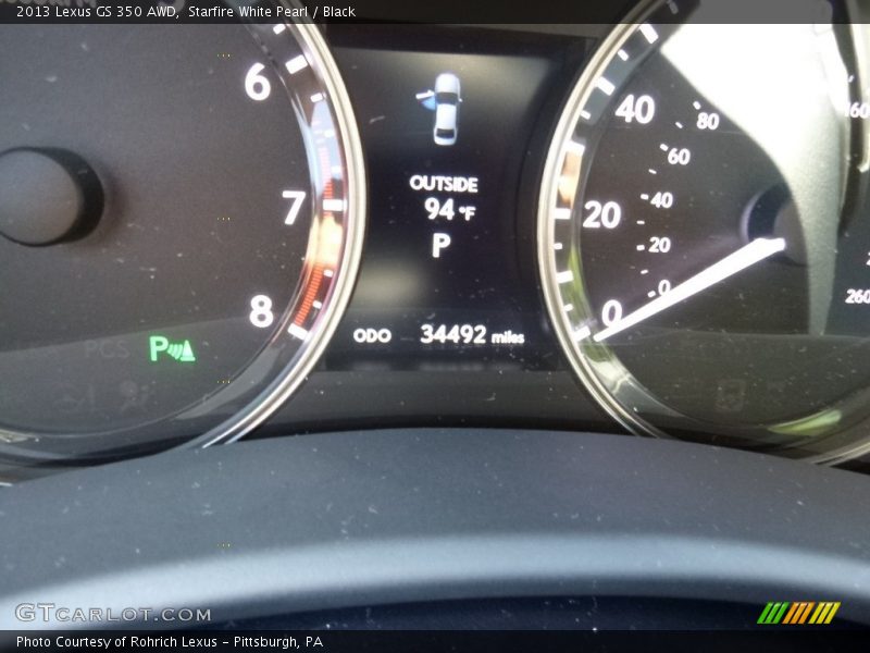 Starfire White Pearl / Black 2013 Lexus GS 350 AWD