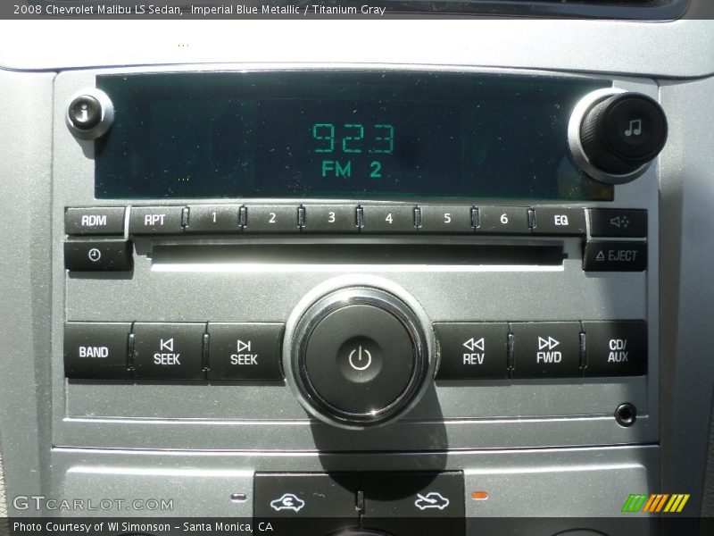 Imperial Blue Metallic / Titanium Gray 2008 Chevrolet Malibu LS Sedan