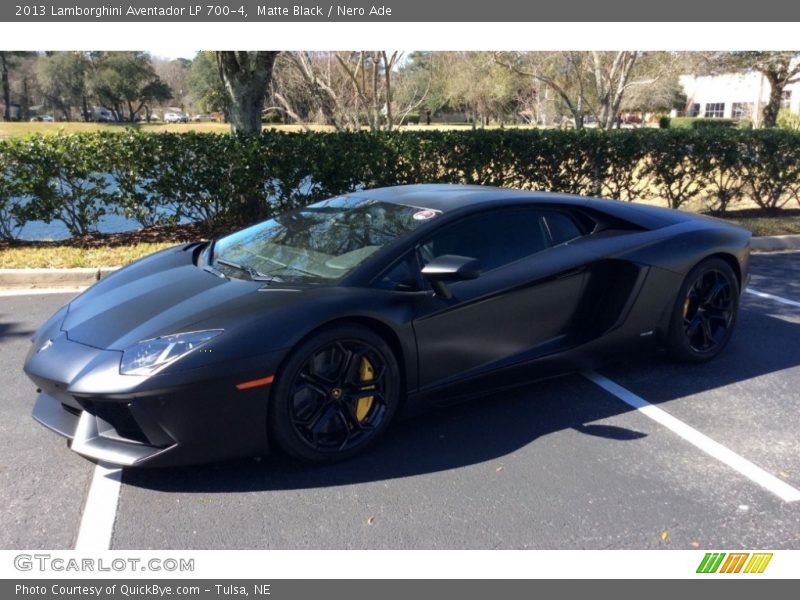 Matte Black / Nero Ade 2013 Lamborghini Aventador LP 700-4