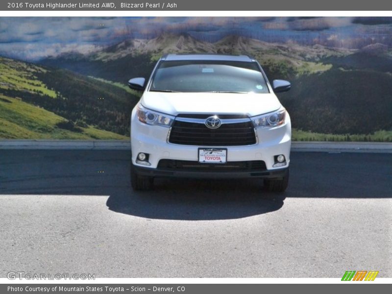 Blizzard Pearl / Ash 2016 Toyota Highlander Limited AWD