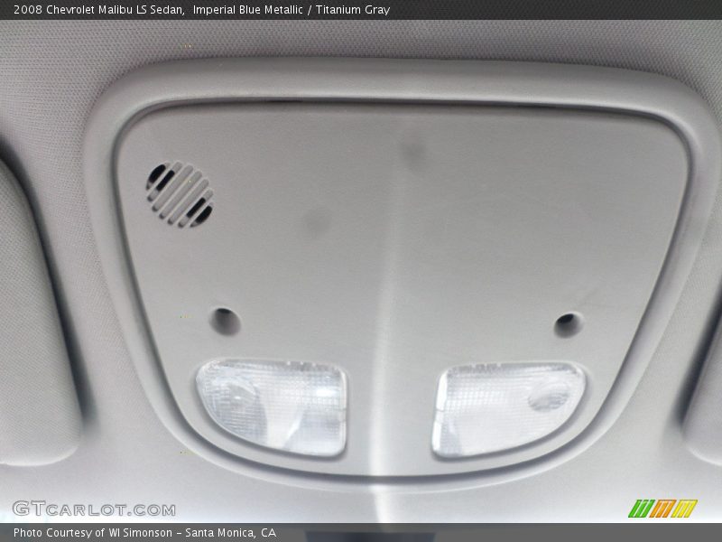 Imperial Blue Metallic / Titanium Gray 2008 Chevrolet Malibu LS Sedan