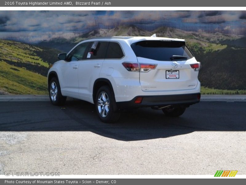 Blizzard Pearl / Ash 2016 Toyota Highlander Limited AWD