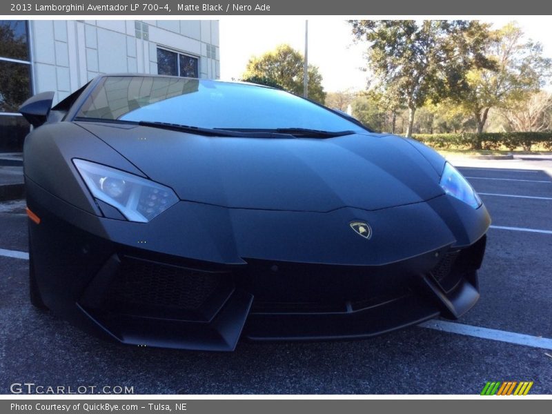 Matte Black / Nero Ade 2013 Lamborghini Aventador LP 700-4