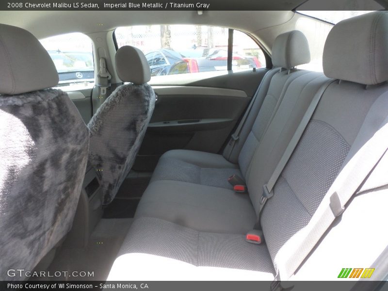 Imperial Blue Metallic / Titanium Gray 2008 Chevrolet Malibu LS Sedan