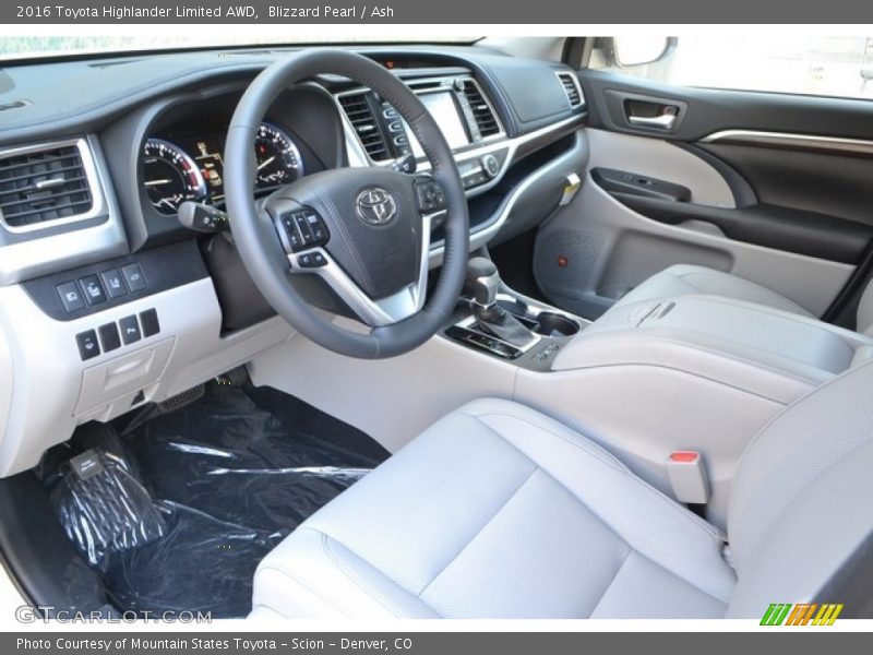 Blizzard Pearl / Ash 2016 Toyota Highlander Limited AWD