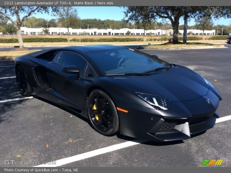 Matte Black / Nero Ade 2013 Lamborghini Aventador LP 700-4