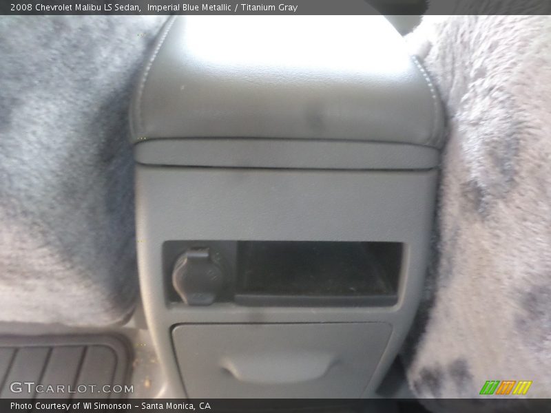 Imperial Blue Metallic / Titanium Gray 2008 Chevrolet Malibu LS Sedan