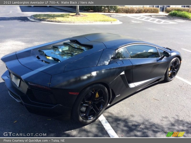 Matte Black / Nero Ade 2013 Lamborghini Aventador LP 700-4