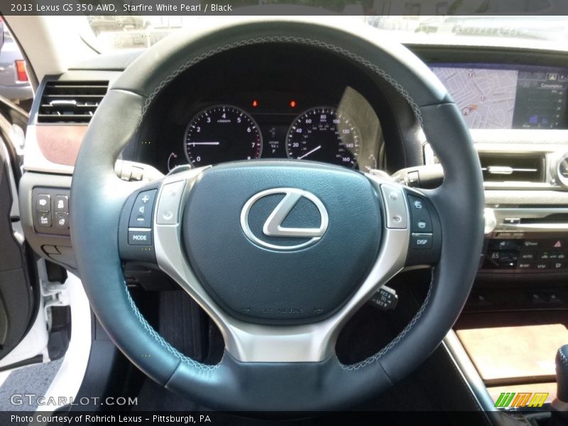 Starfire White Pearl / Black 2013 Lexus GS 350 AWD