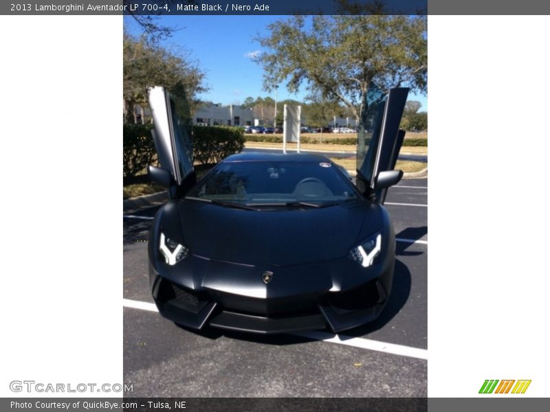 Matte Black / Nero Ade 2013 Lamborghini Aventador LP 700-4