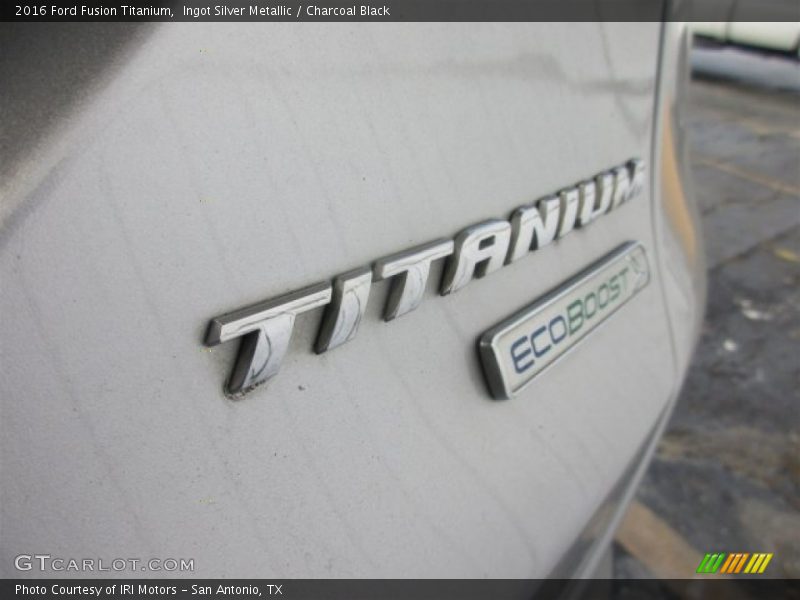 Ingot Silver Metallic / Charcoal Black 2016 Ford Fusion Titanium