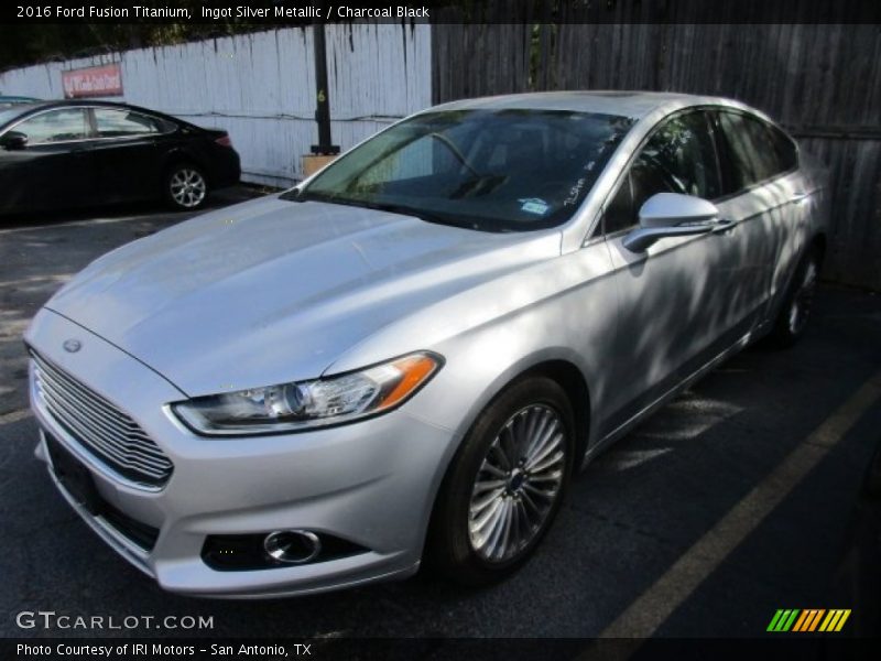 Ingot Silver Metallic / Charcoal Black 2016 Ford Fusion Titanium