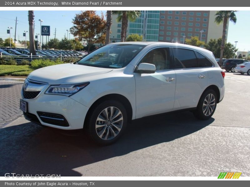 White Diamond Pearl / Parchment 2014 Acura MDX Technology