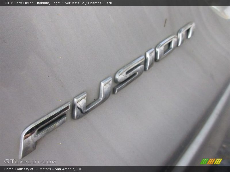 Ingot Silver Metallic / Charcoal Black 2016 Ford Fusion Titanium