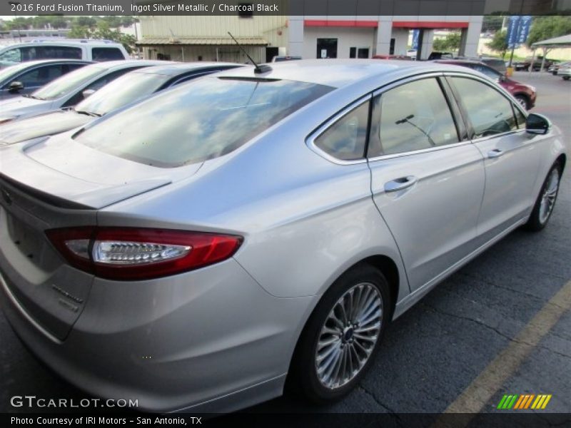 Ingot Silver Metallic / Charcoal Black 2016 Ford Fusion Titanium